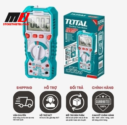 TMT47503 Đồng hồ đo điện vạn năng (nâng cấp từ mã TMT47502) TOTAL